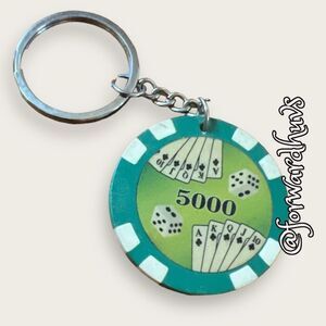 Bundle 3 for $15 Casino Chip Keychain on Silver Tone Key Ring